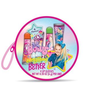 🐇❤️4 flavors Jojo Siwa lip balm & cute wristlet